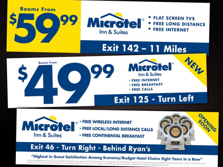 Microtel Inn and Suites Ad Design