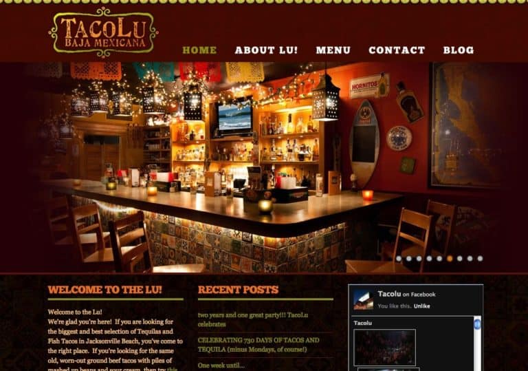 TacoLu's new website design