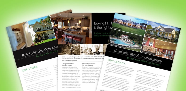 HHHunt Homes Brochure Design