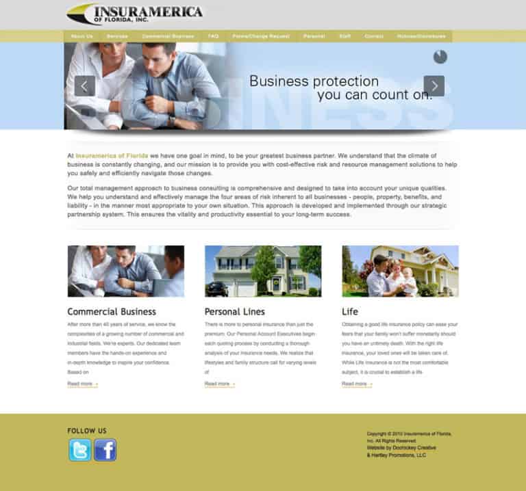 InsurAmerica Website Design