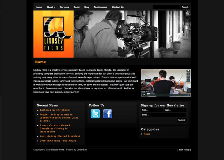 Lindsey Films Website Thumb