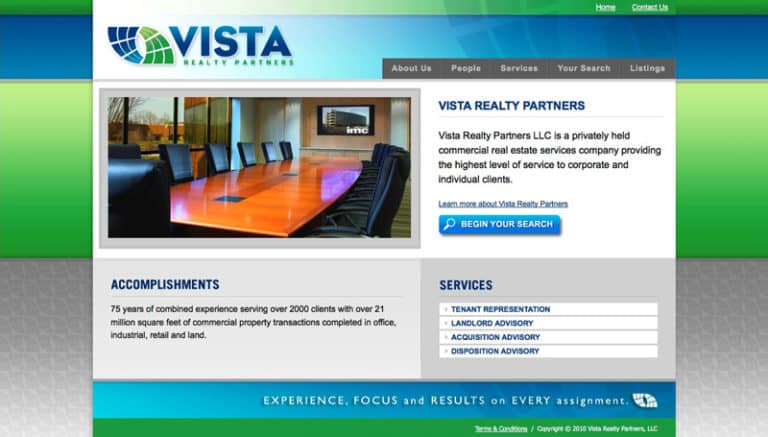 Vista Realty Website Design