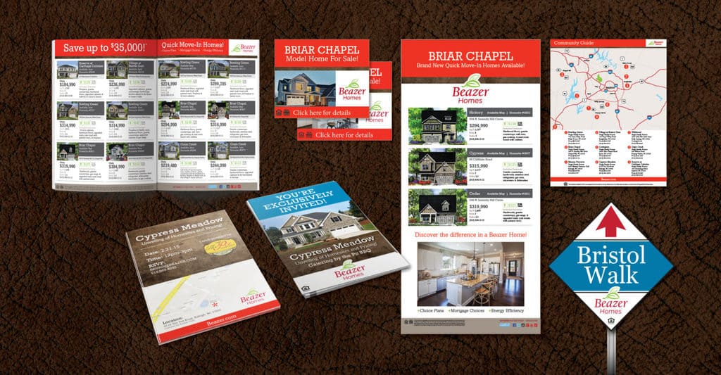 Beazer Homes campaign materials