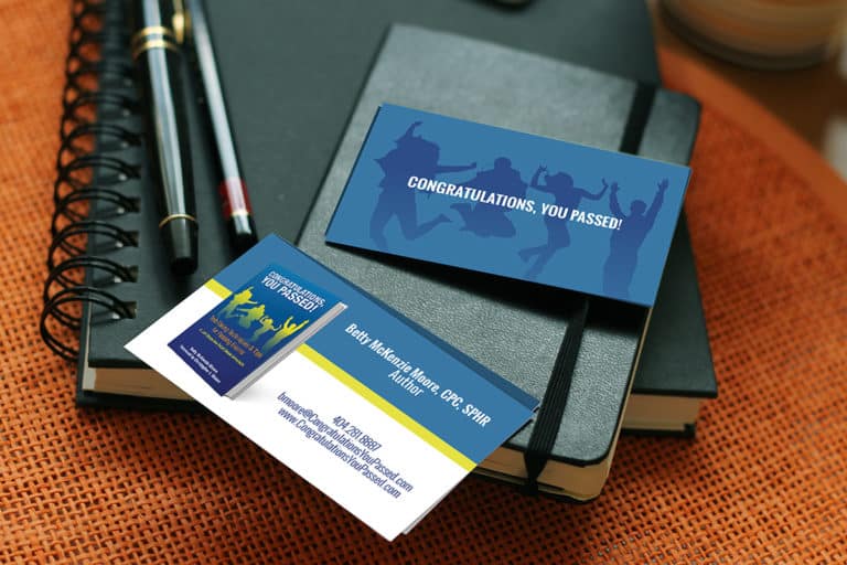 Congratulations, You Passed! Business Card Design