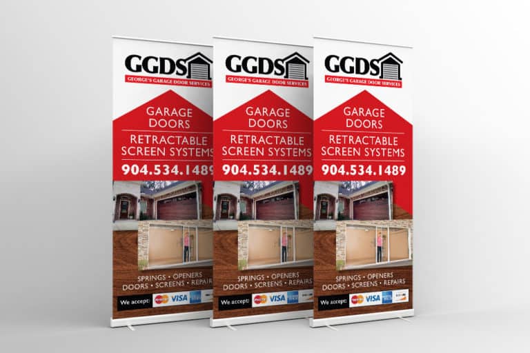 George's Garage Door Services Banner Design