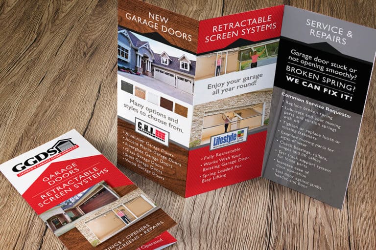 George's Garage Door Services brochure design