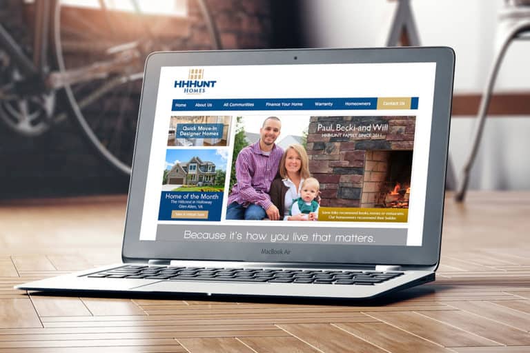 HHHunt Homes website design