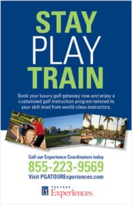 PGA Tour Experiences Ad Design
