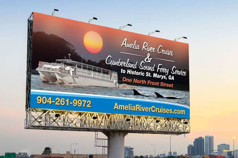 Amelia River Cruises Billboard Design
