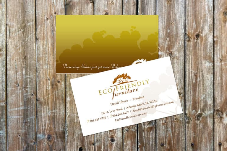Eco Friendly Furniture Business Card Design
