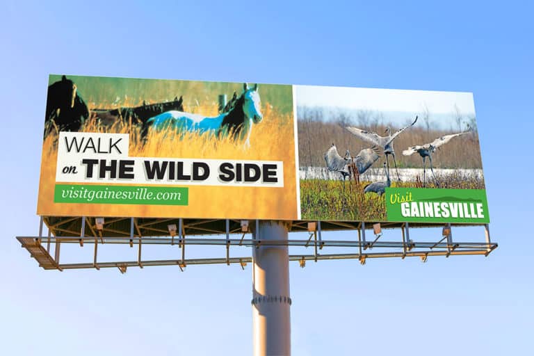 Visit Gainesville Billboard Design