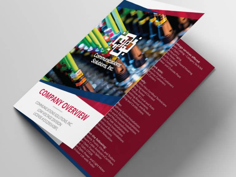 Communications Solutions, Inc. brochure design