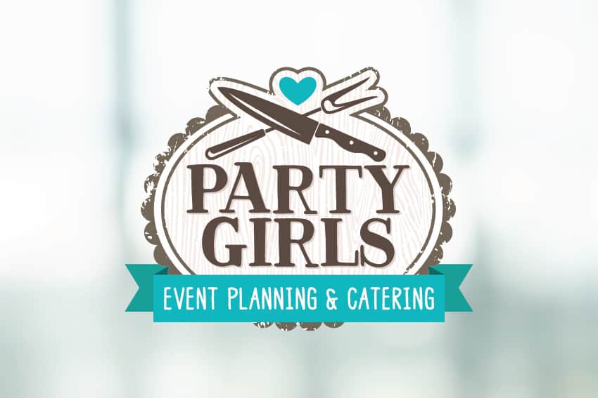 Party Girls Event Planning & Catering Logo Design final