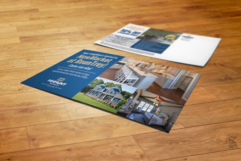 HHHunt Homes NewMarket at RounTrey Direct Mail Postcard