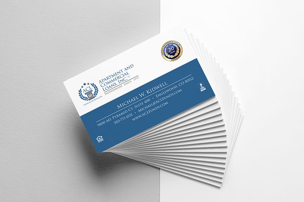 Apartment and Commercial Loans Inc Business Card Design