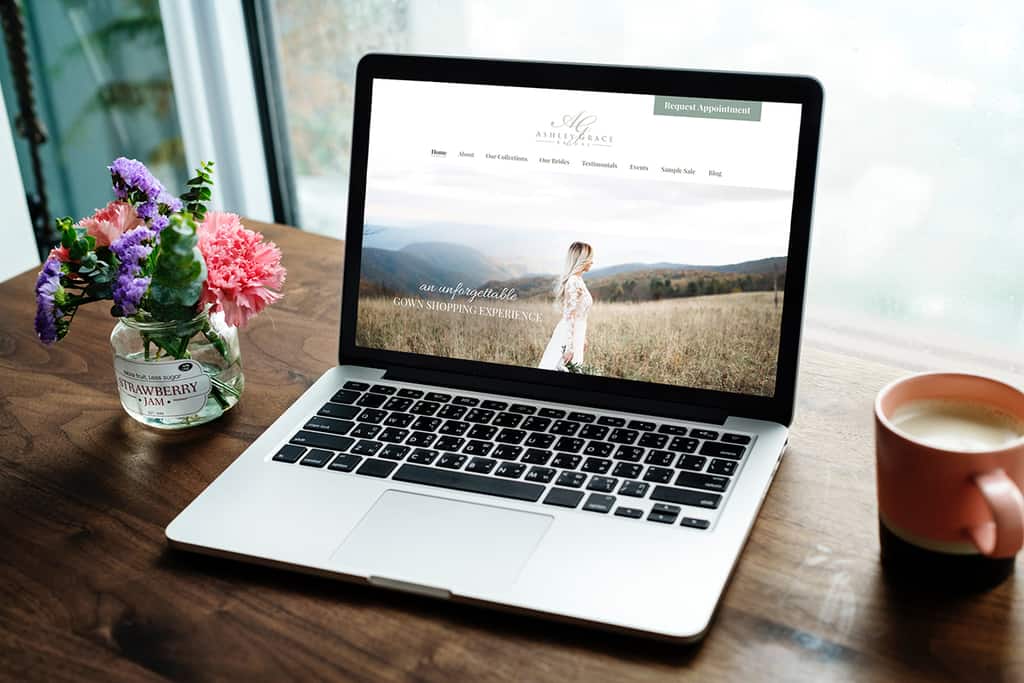 ashley grace bridal website design