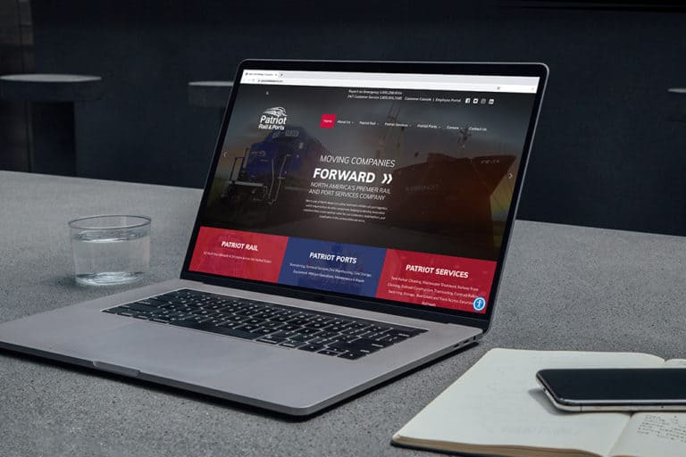 Patriot Rail & Ports Website Design