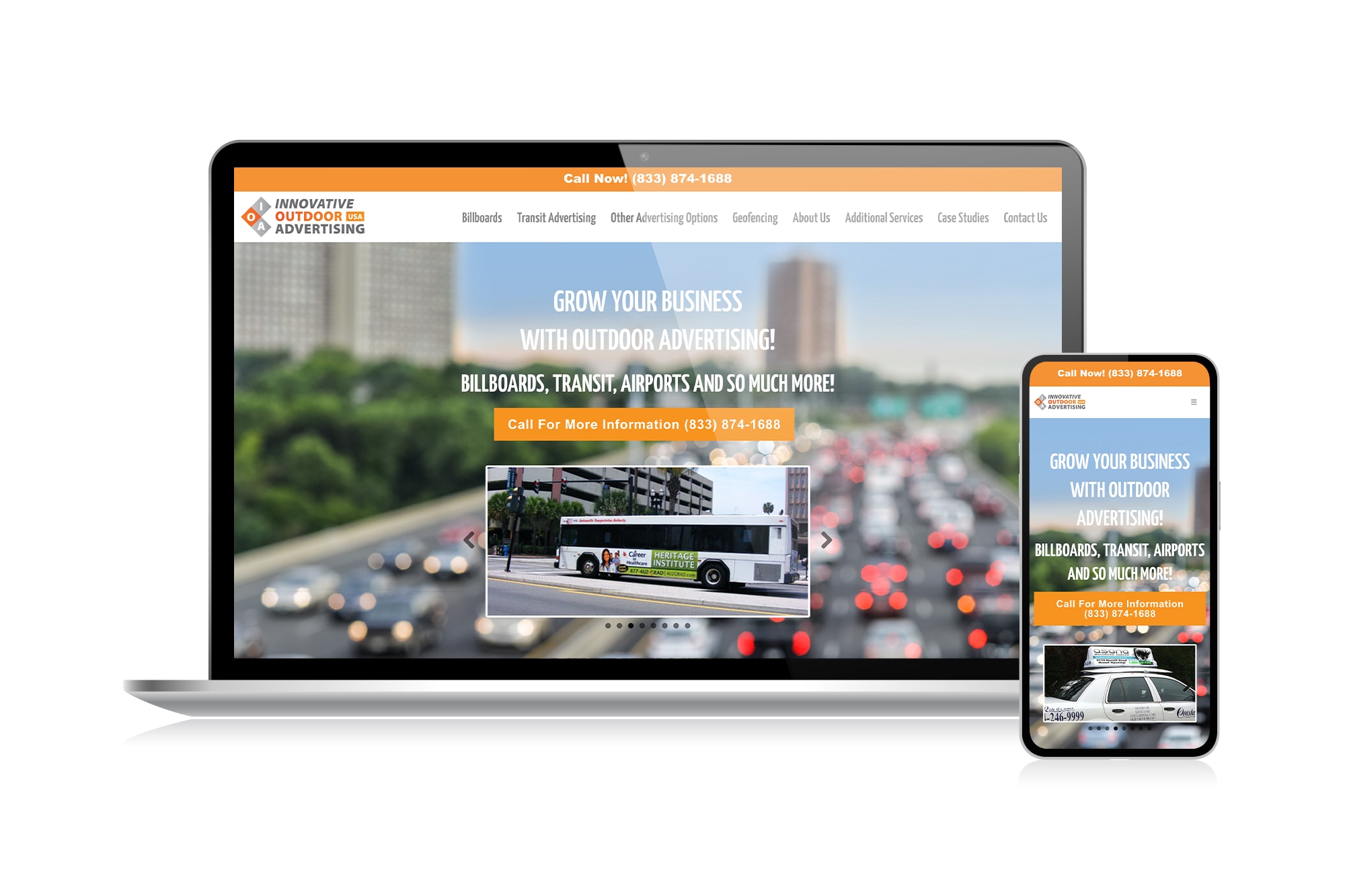 Innovative Outdoor Advertising USA Website Design Doohickey