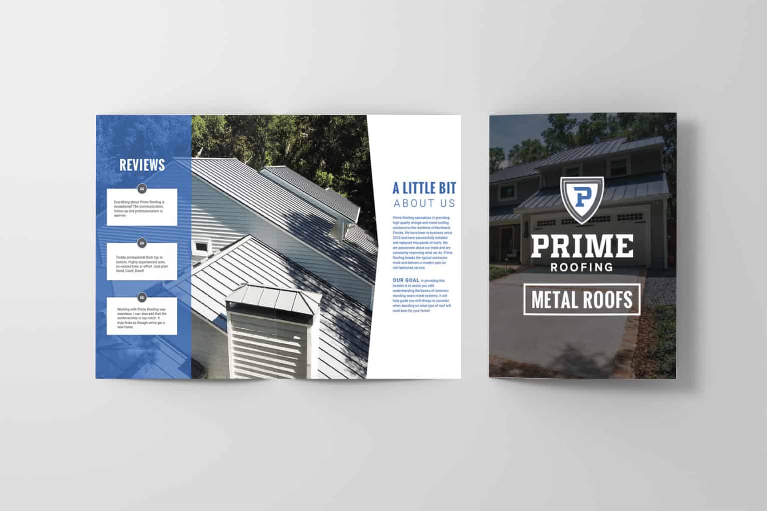 Prime Roofing Metal Brochure Design1