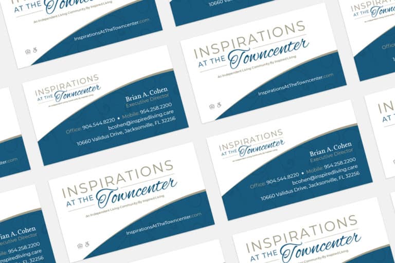 Inspirations at the Towncenter Business Card Design Jacksonville Florida